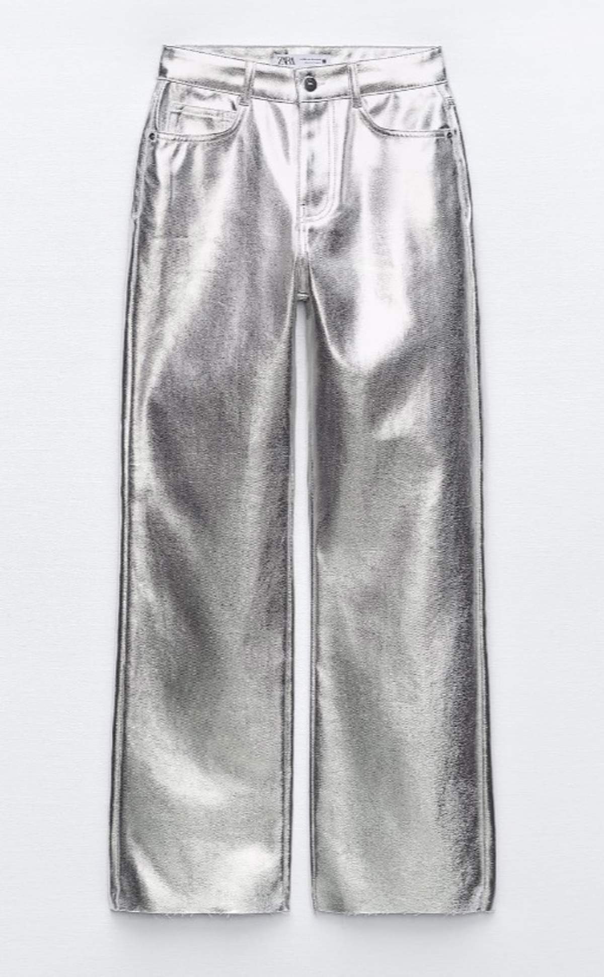 Pantalón metalizado Zara