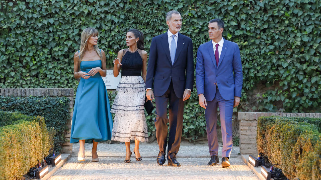 Las mejores imágenes de Felipe VI y Letizia en la Alhambra durante la Cumbre de Granada