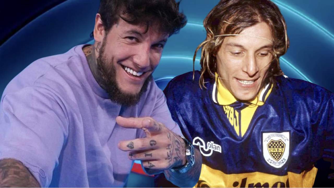 Álex Caniggia y su padre Claudio 