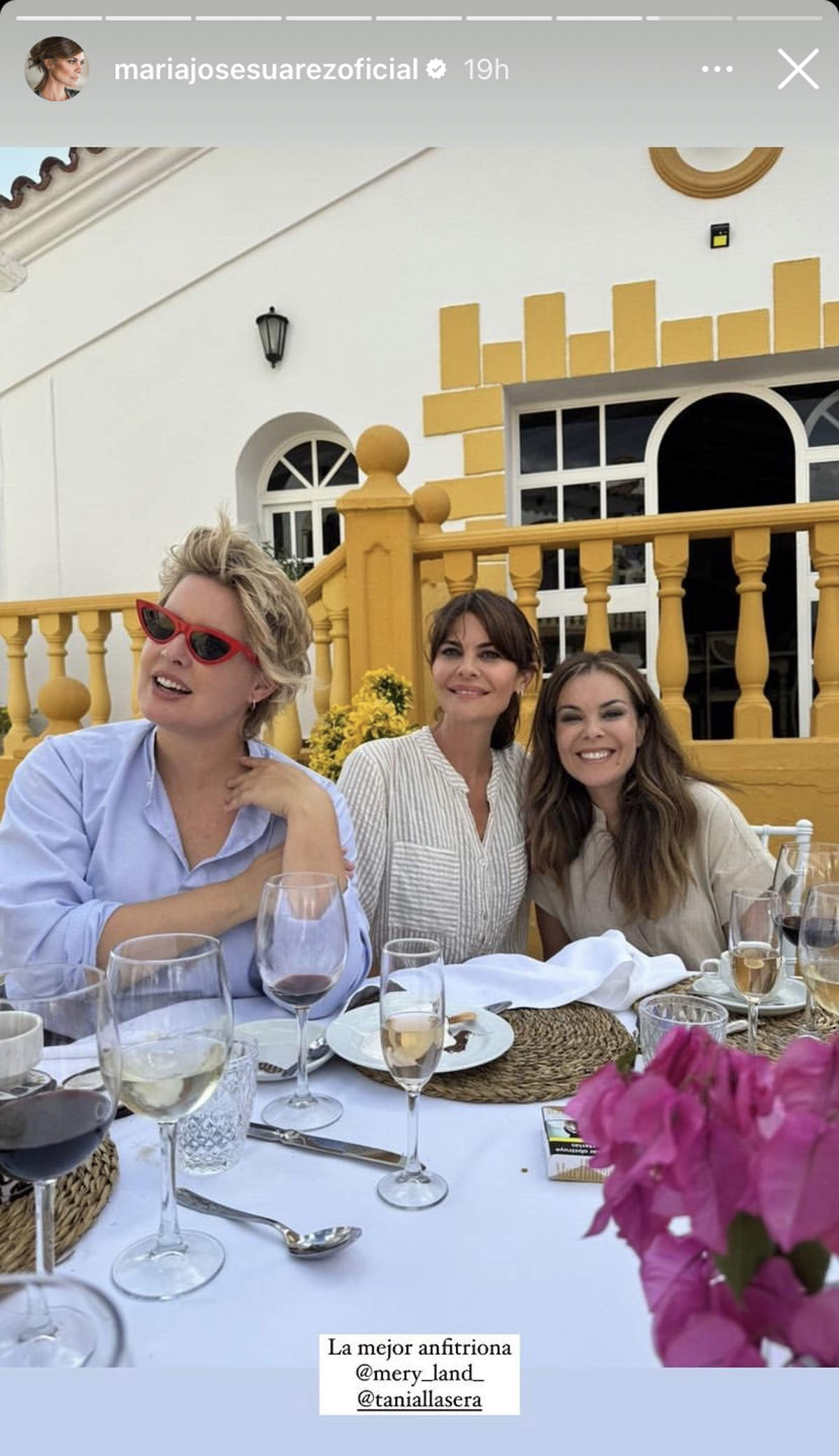 María José Campanario, María José Suárez y Tania Llasera