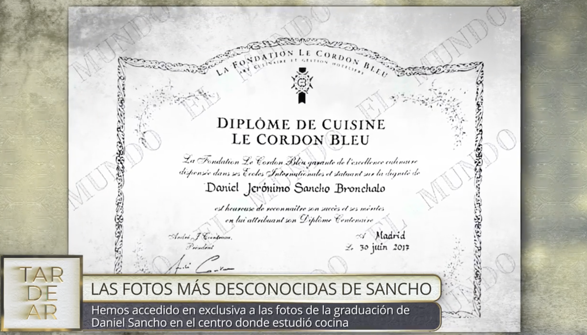 Diploma Daniel Sancho 