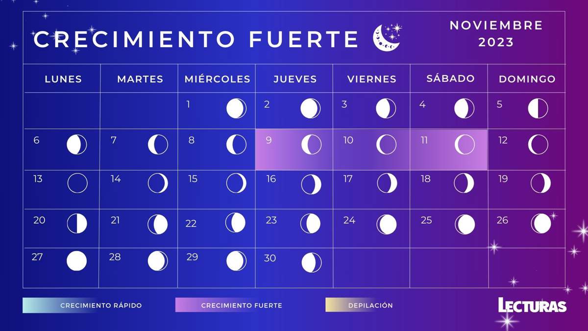 Calendario lunar de noviembre 2023: Fases lunares, luna del castor y lluvia de estrellas
