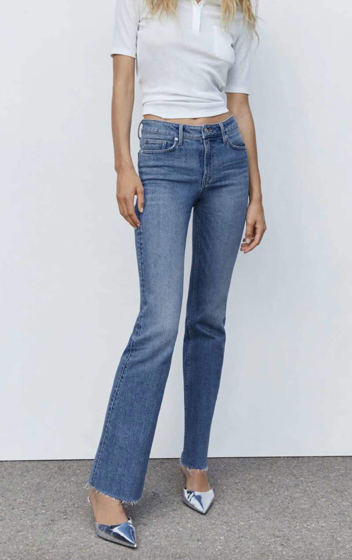 Jeans campana Mango