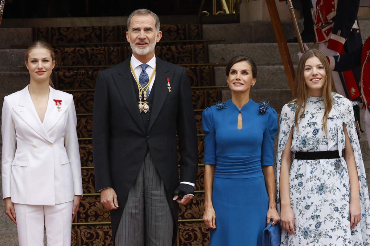 Leonor, Felipe, Letizia y Sofía