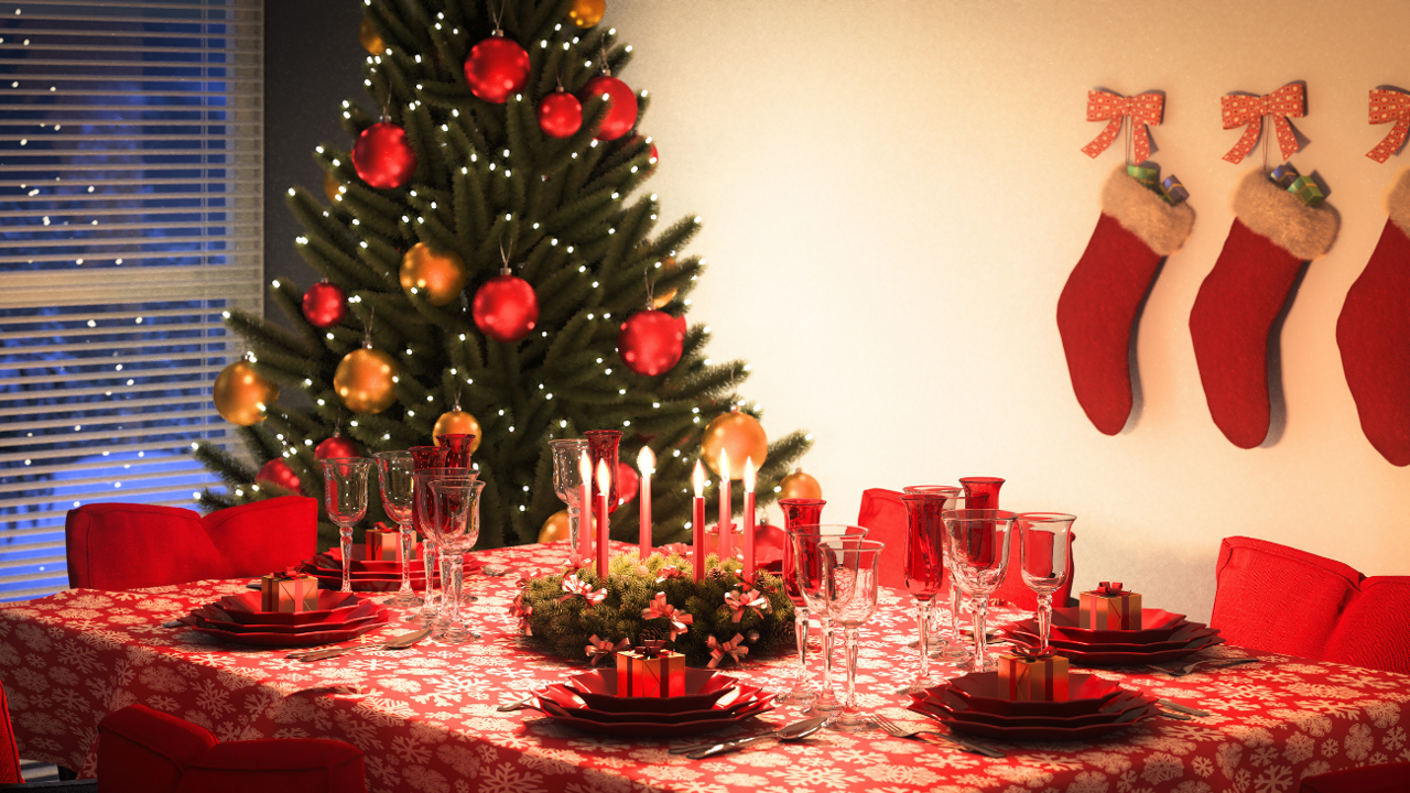 El mantel navideño de 5€ de Lidl es perfecto para las comidas y cenas navideñas: es antimanchas y elegante