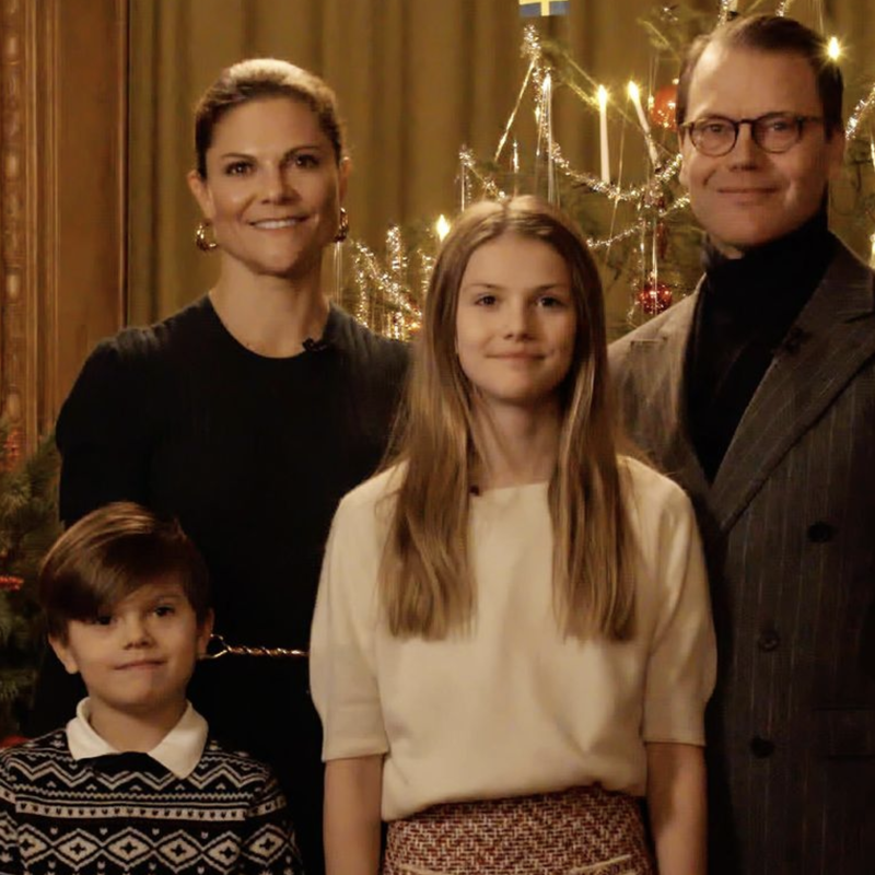 El vídeo más íntimo y familiar de Victoria y Daniel de Suecia con sus hijos: así ha quedado la decoración navideña en palacio