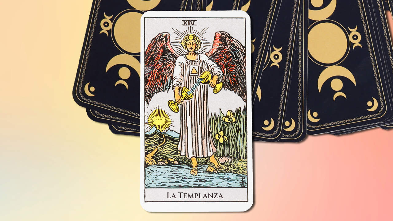 La Templanza en el Tarot: significado, número y qué signo representa