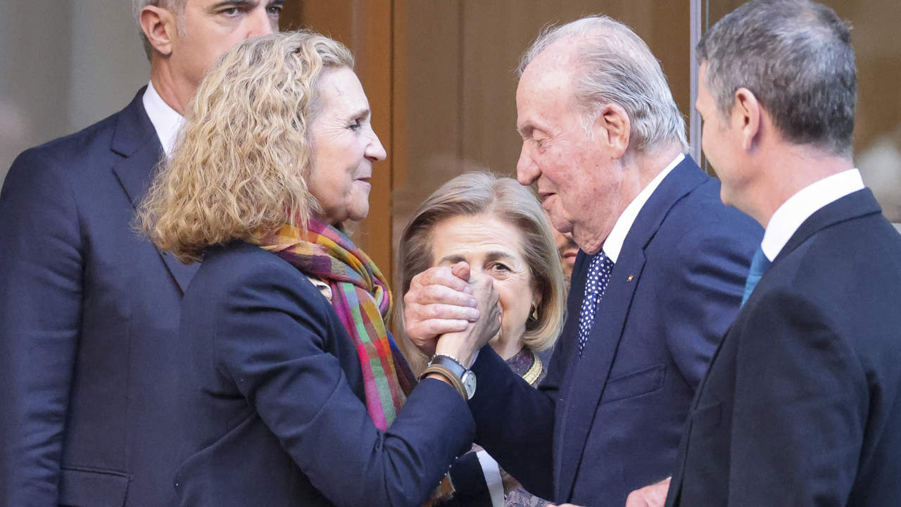 El curioso saludo secreto de la infanta Elena y su padre, el rey emérito Juan Carlos 