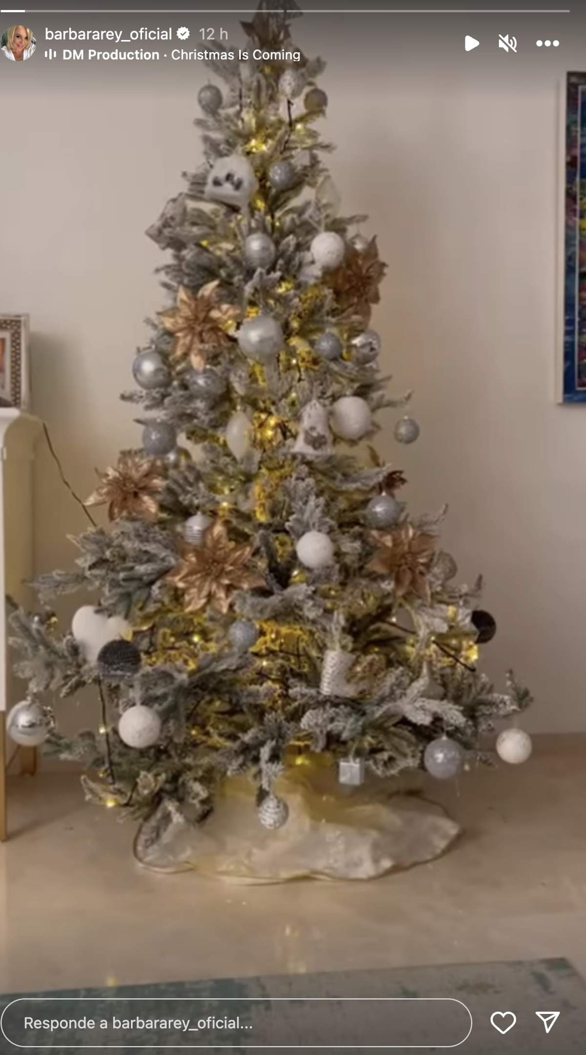 Bárbara Rey árbol de Navidad
