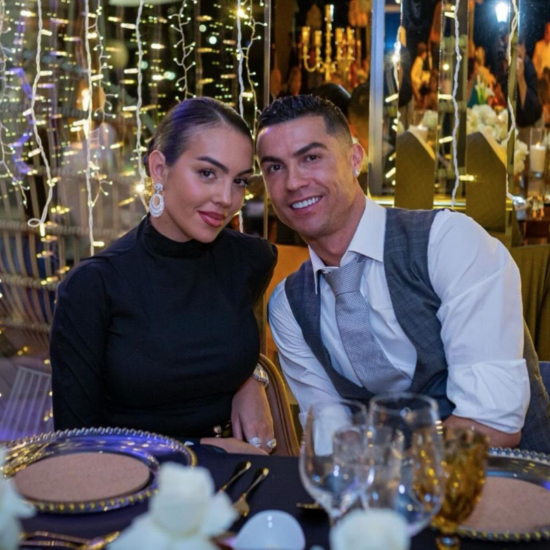 Así fue el fin de año de Georgina junto a la familia de Cristiano Ronaldo