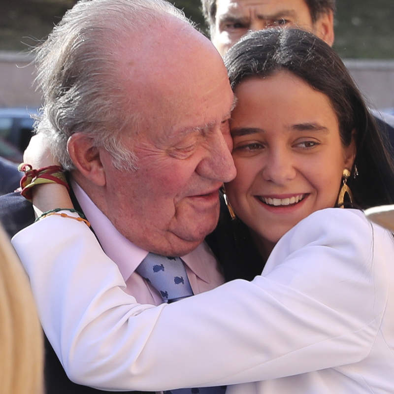 Rey Juan Carlos y Victoria Federica