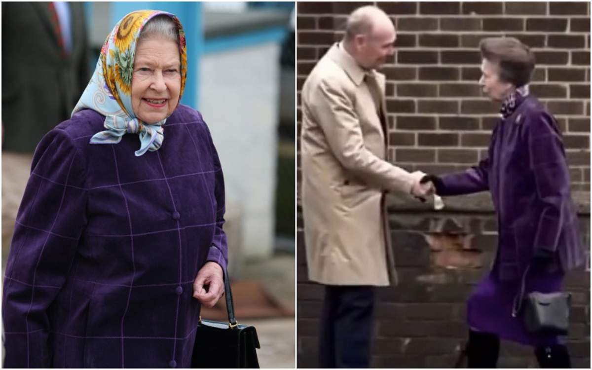 Isabel II y Ana mismo chaquetón