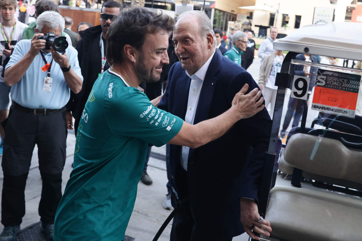 Juan Carlos y Fernando Alonso