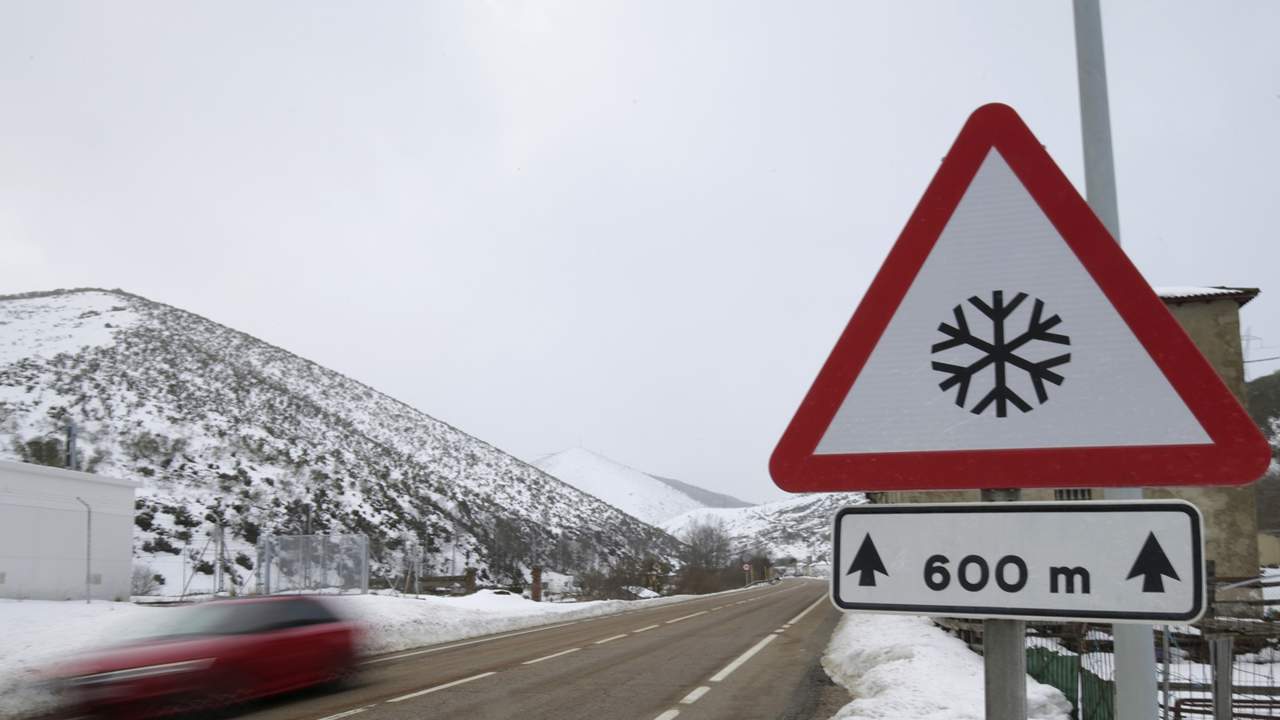 Nieve en carretera