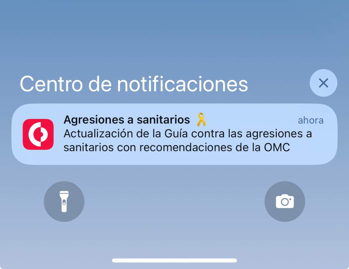 Notificación agresión a sanitarios