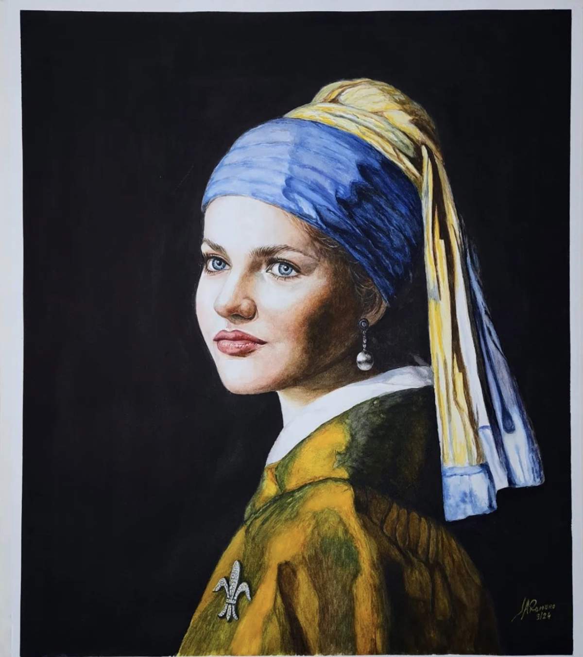 Leonor como 'La joven de la perla'