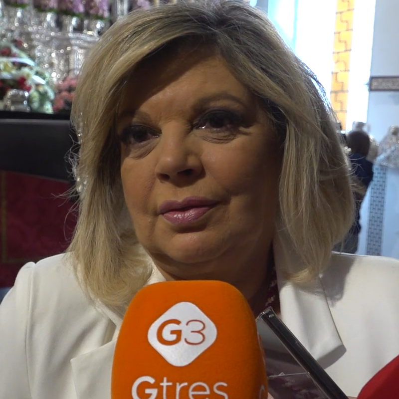 Terelu Campos se rompe al hablar de su madre en Semana Santa en Málaga