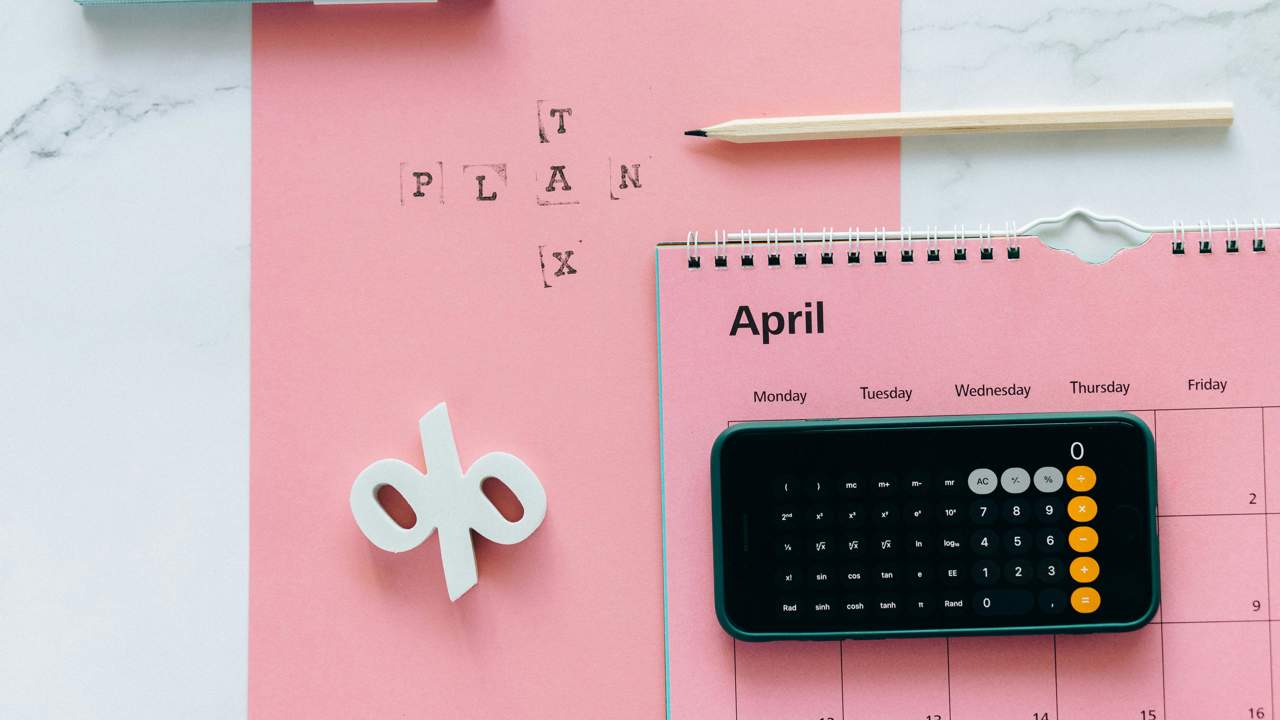 Mes de abril en el calendario