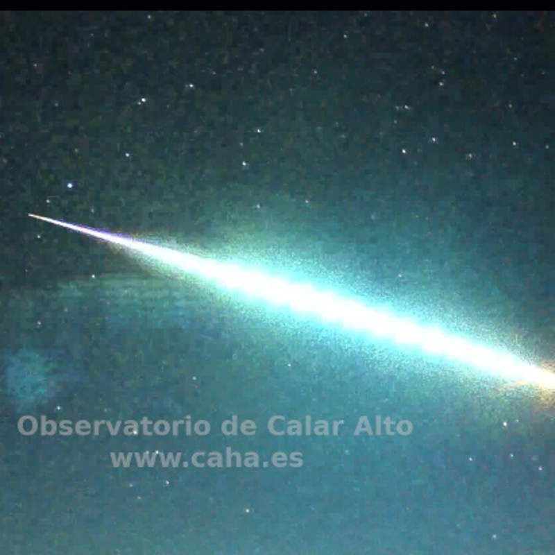 Así es la impresionante bola de fuego que ha sobrevolado Andalucía a más de 65.000 km/h
