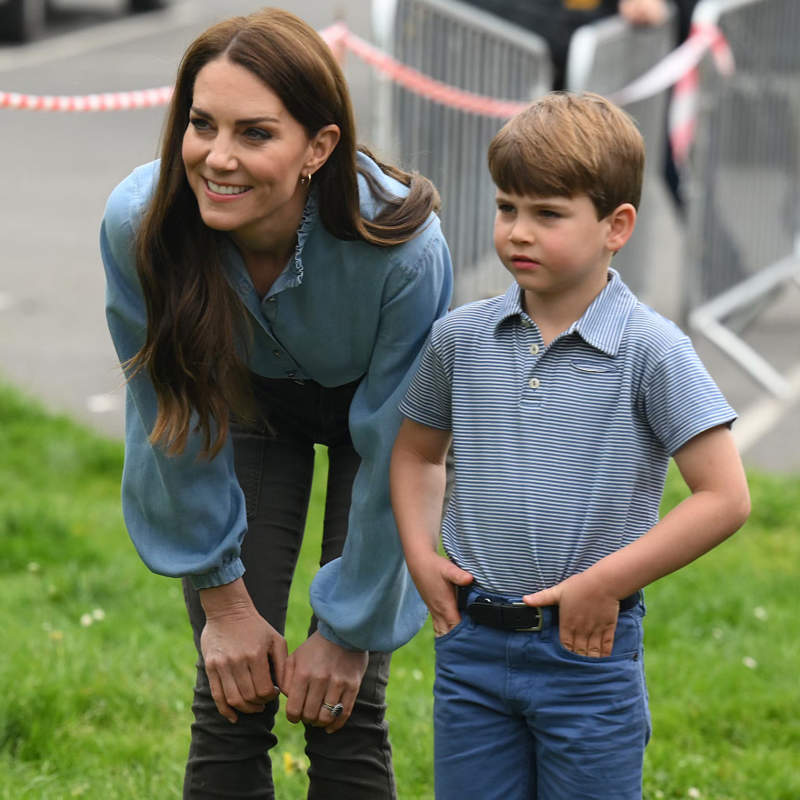 Kate Middleton y su hijo Louis