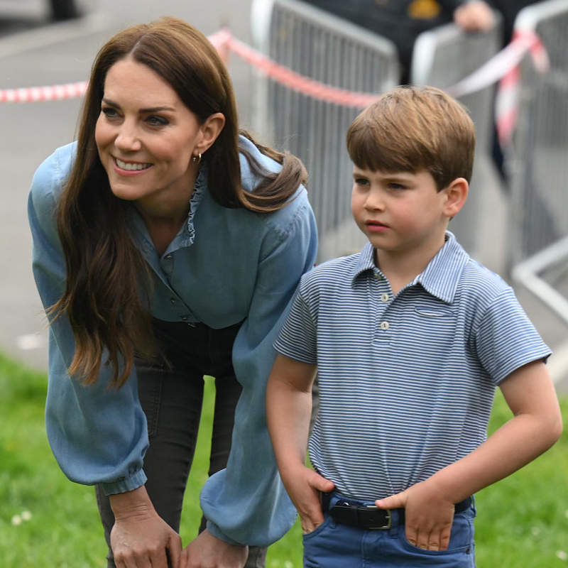 Kate Middleton y su hijo Louis