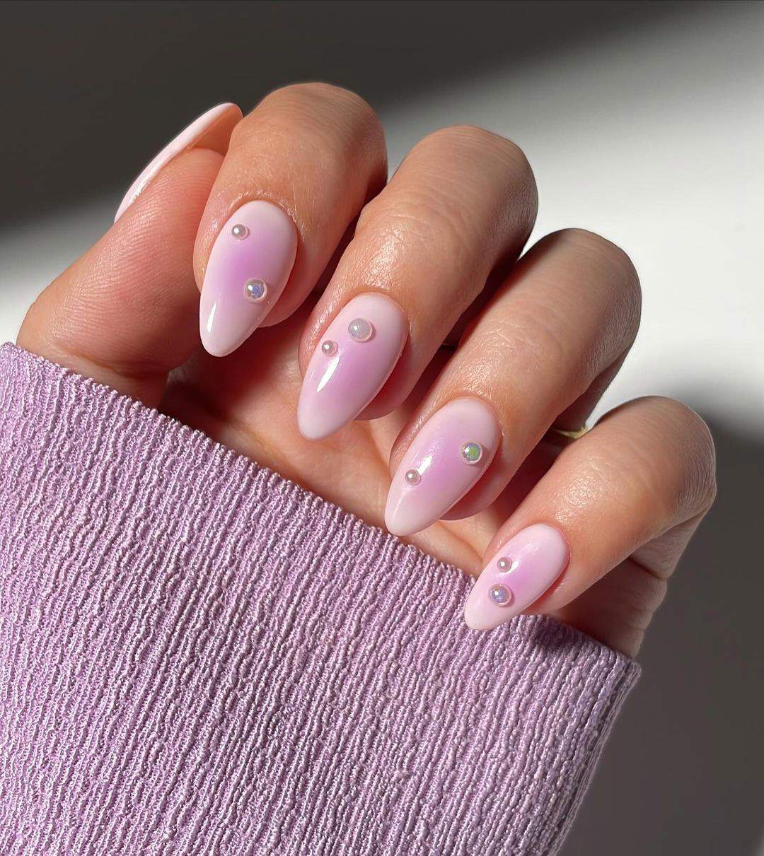 Blush nails