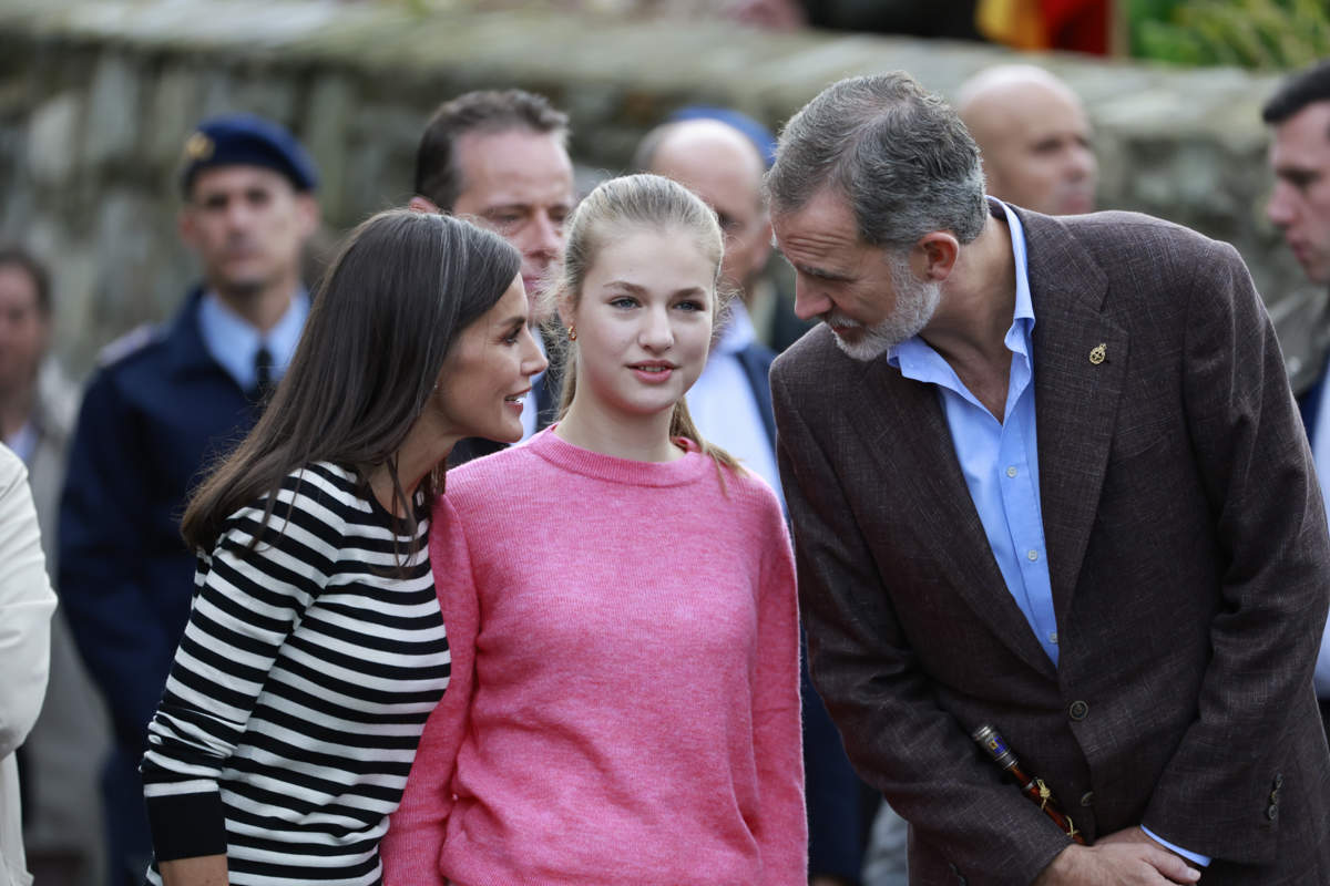 Letizia, Leonor y Felipe