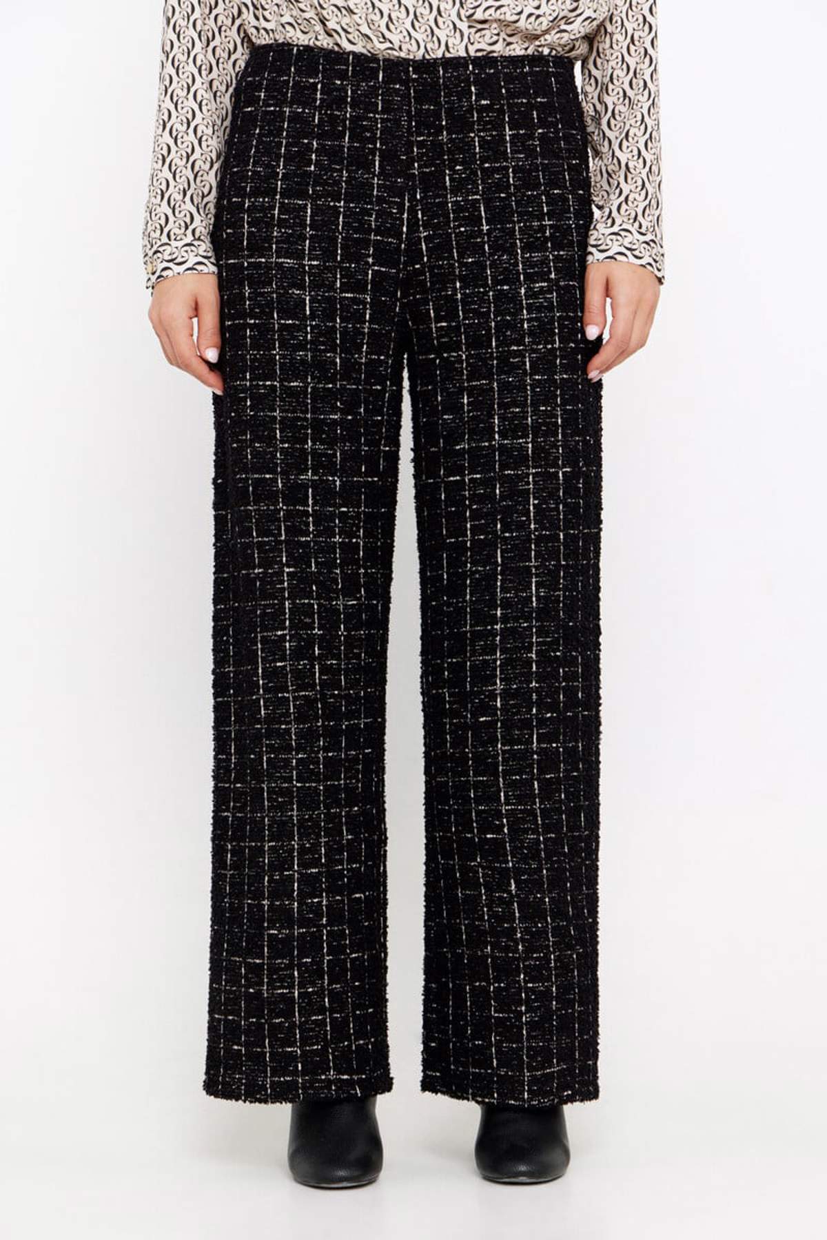 pantalon tweed cortefiel