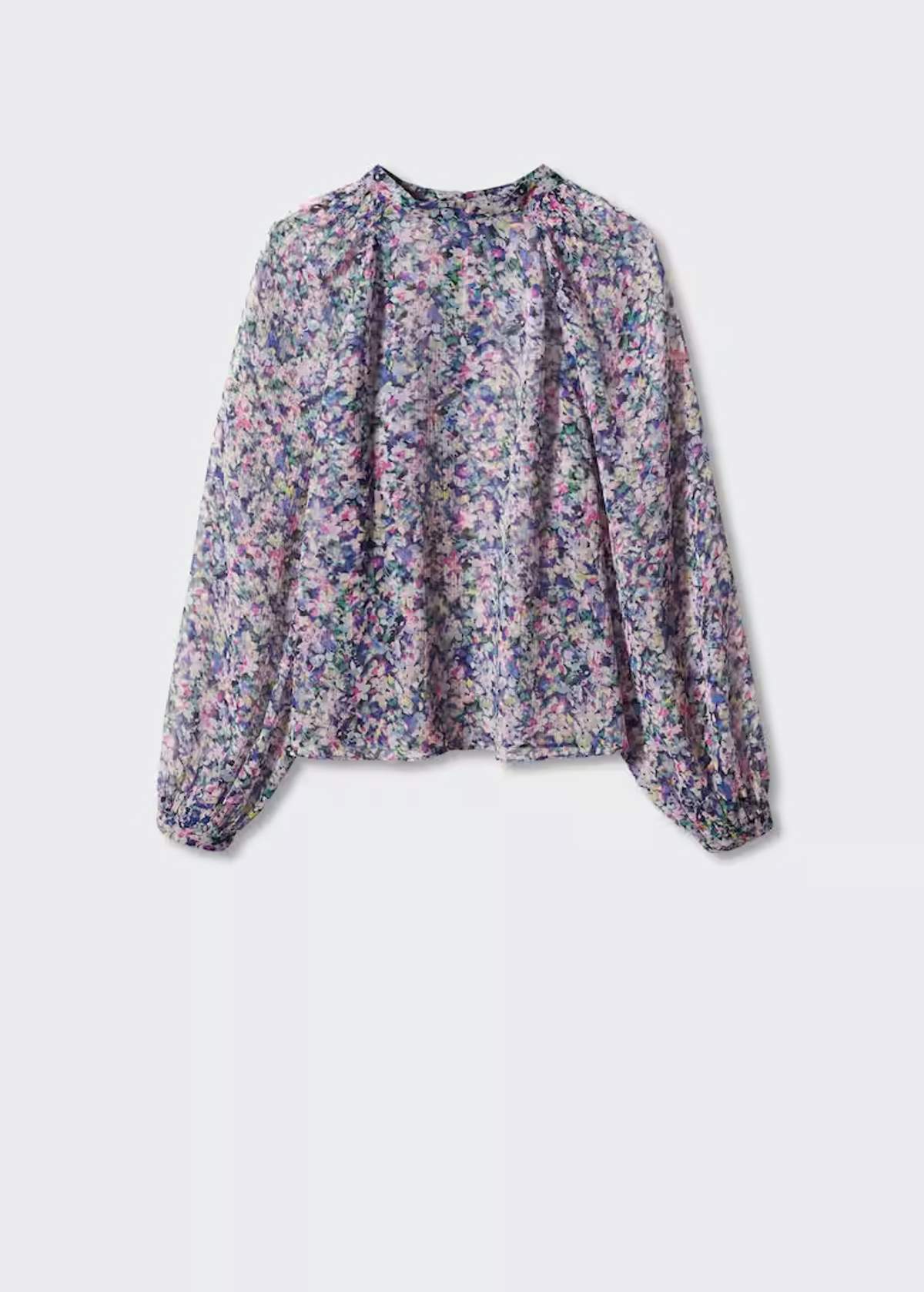 blusa flores mango