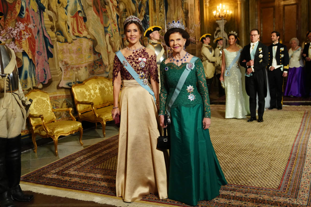 Mary de Dinamarca junto a Silvia de Suecia