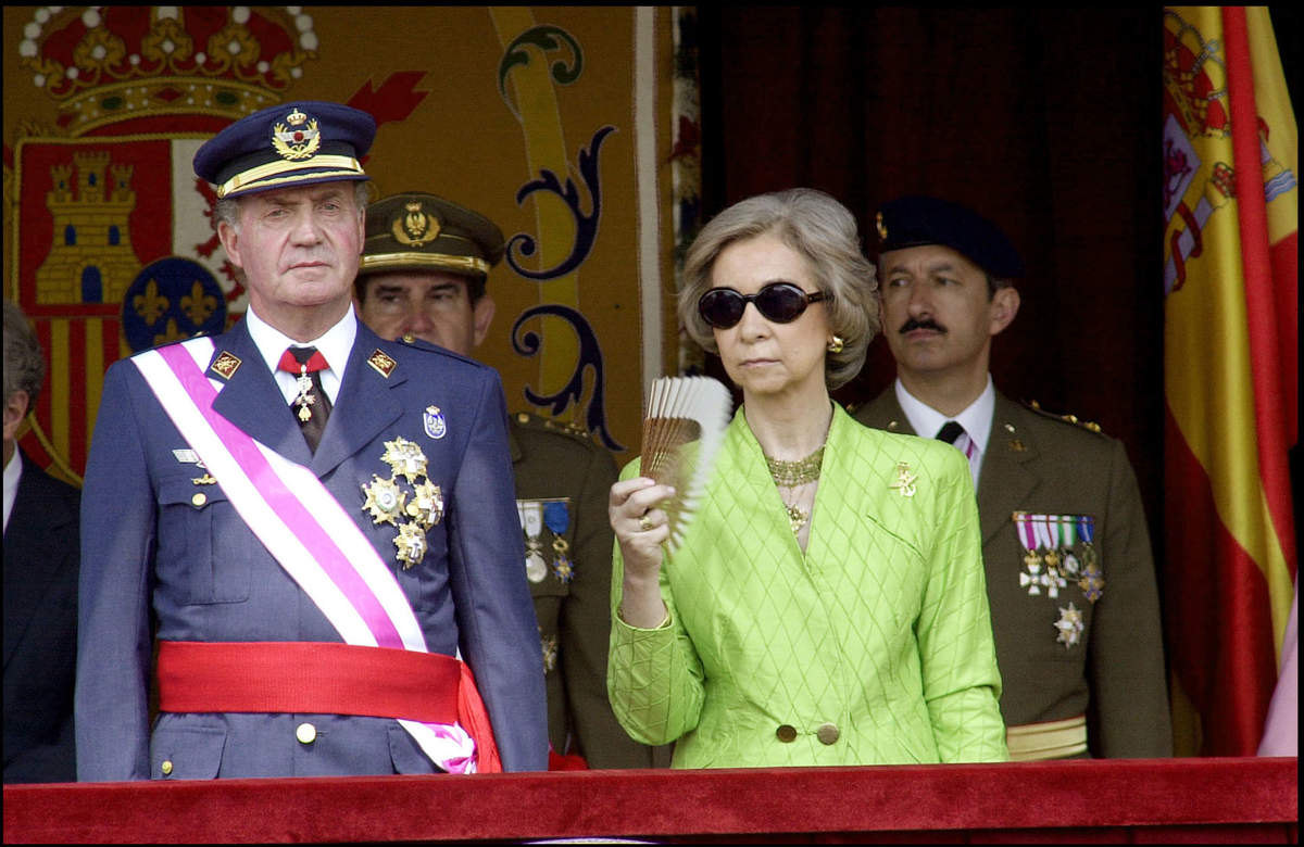 Juan Carlos, Sofía y Manolo