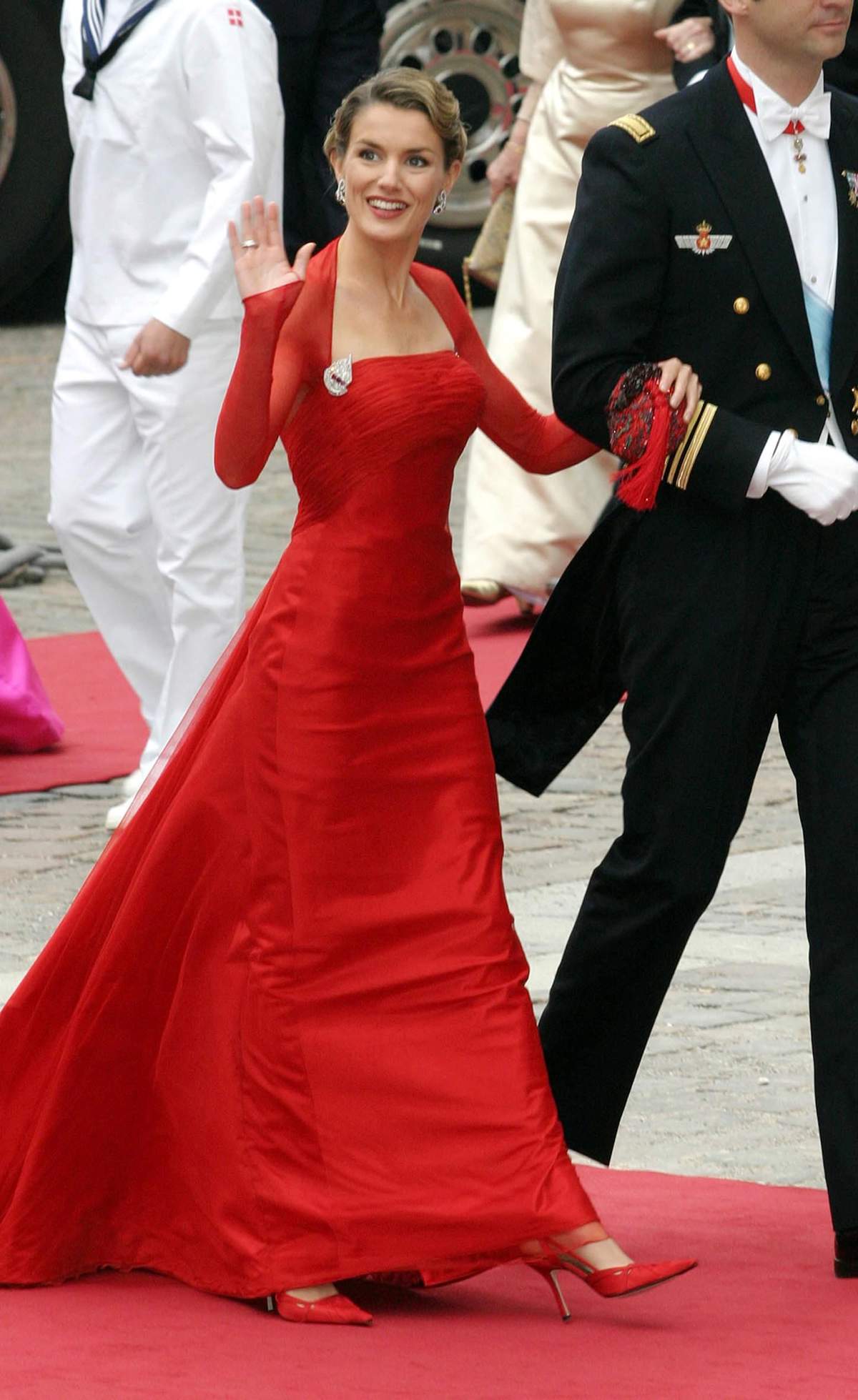 Letizia vestido Caprile roj