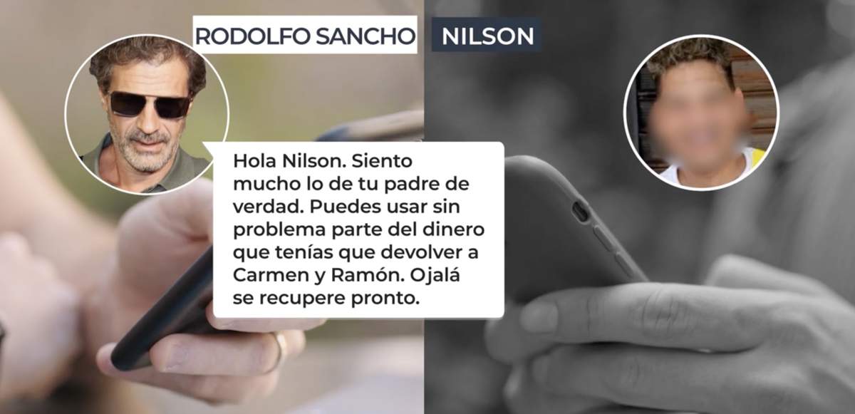 Los mensajes de Rodolfo Sancho y Nilson
