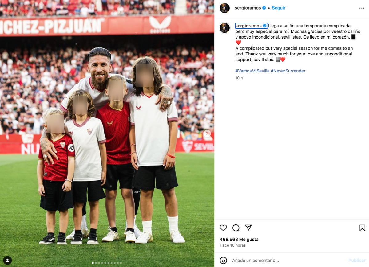 Sergio Ramos e hijos