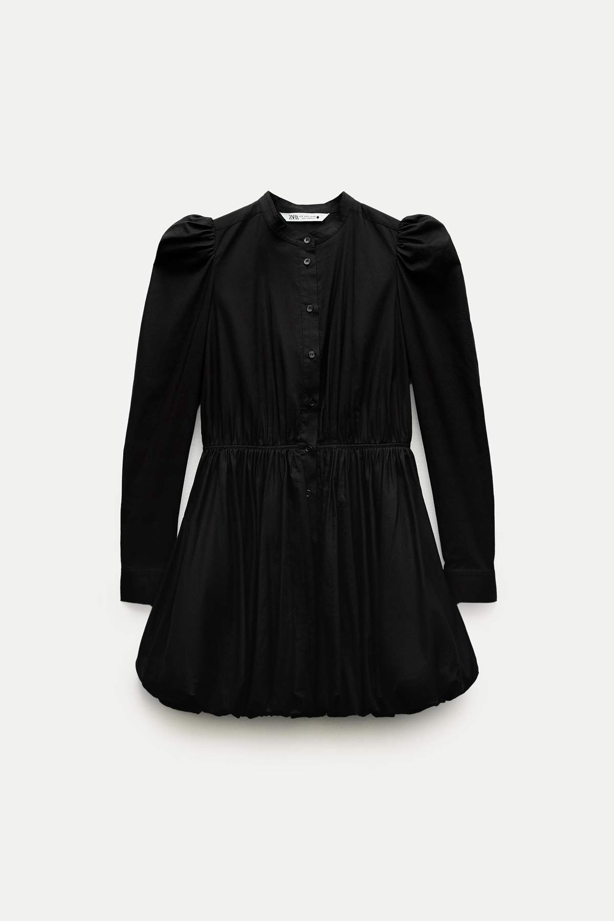 vestido negro zara