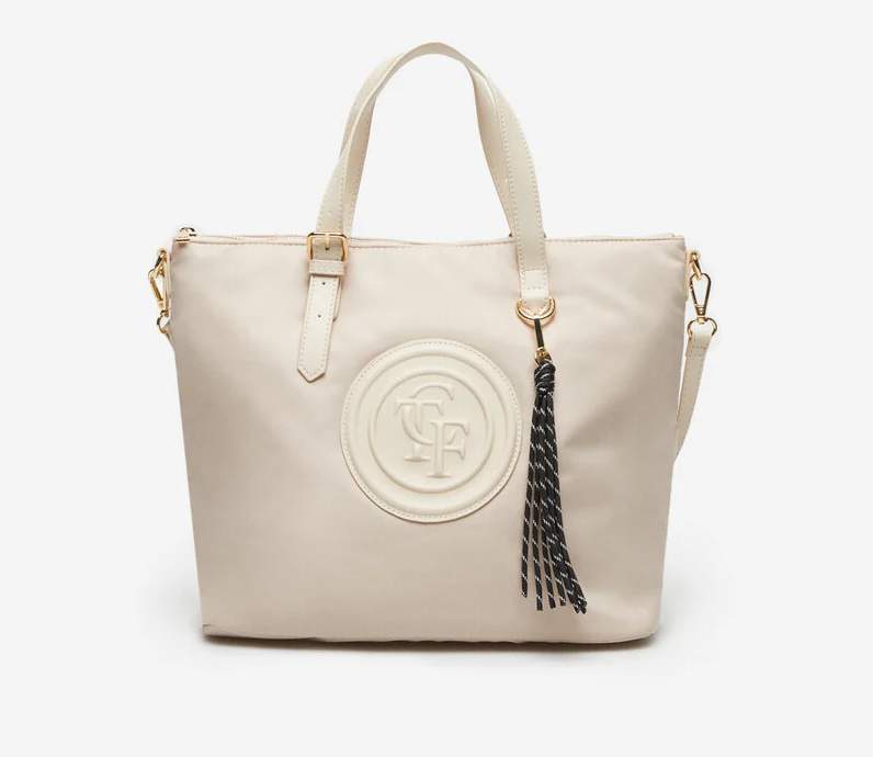 Bolso shopper nylon acolchado logo