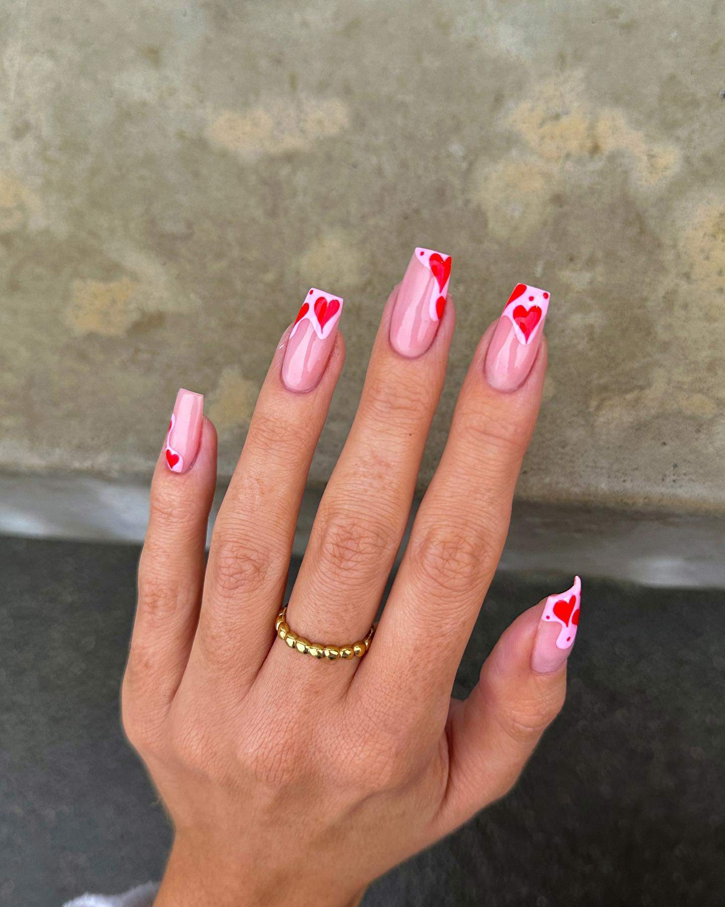 Uñas con corazones