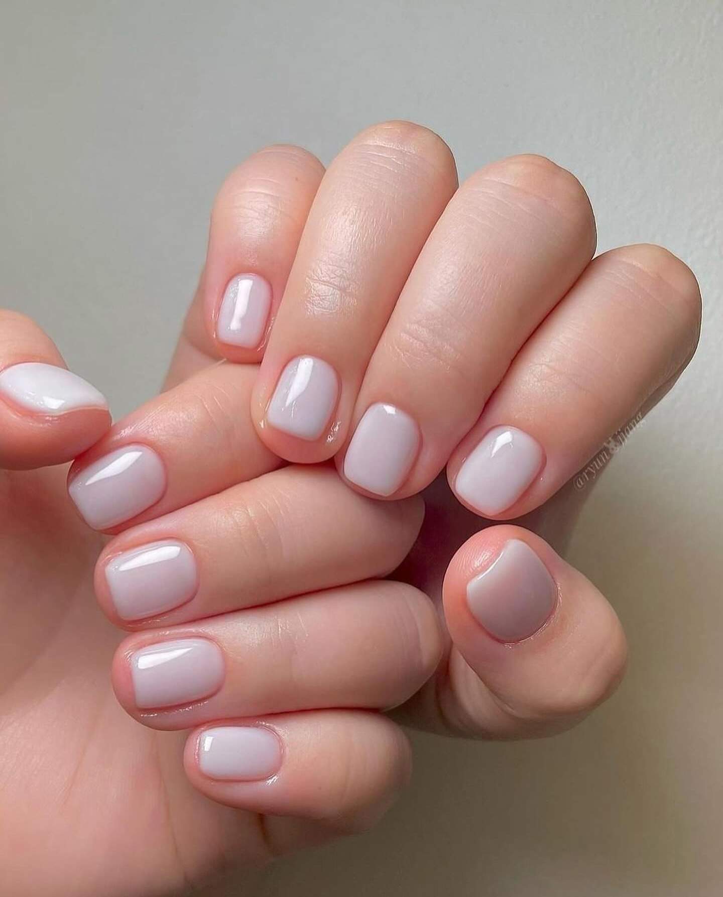 Milky nails