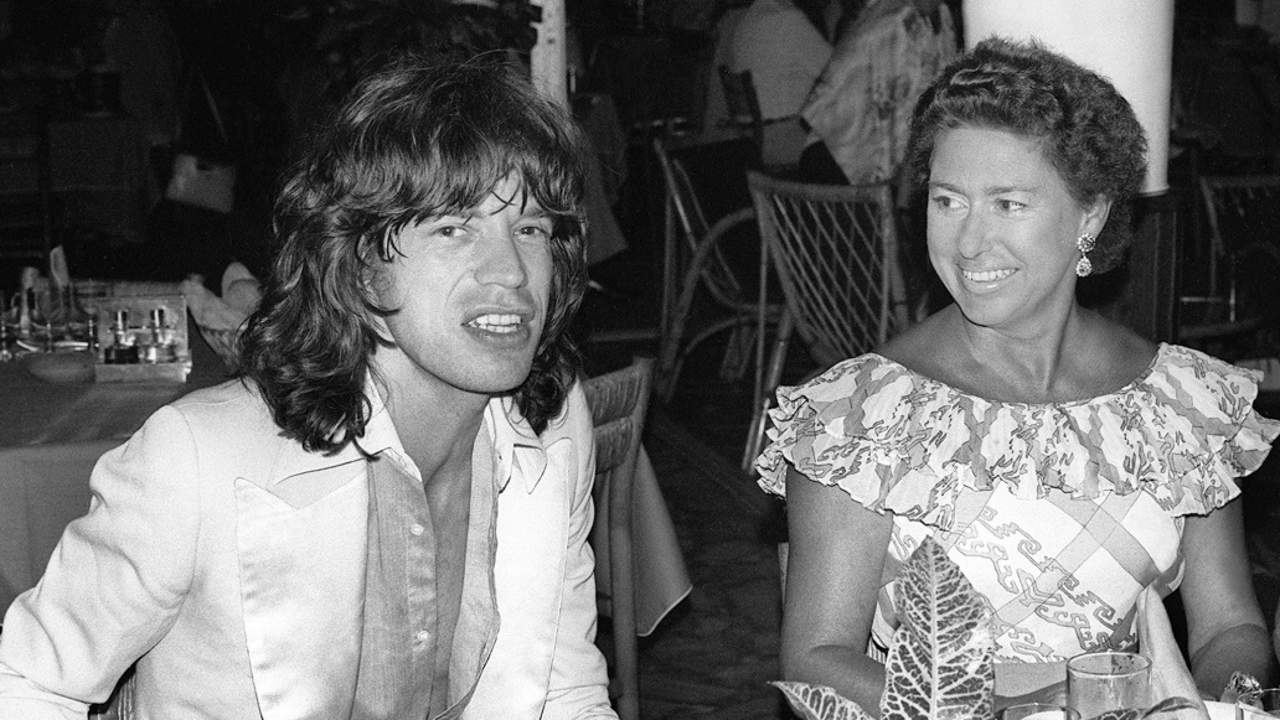 Margarita y Mick Jagger