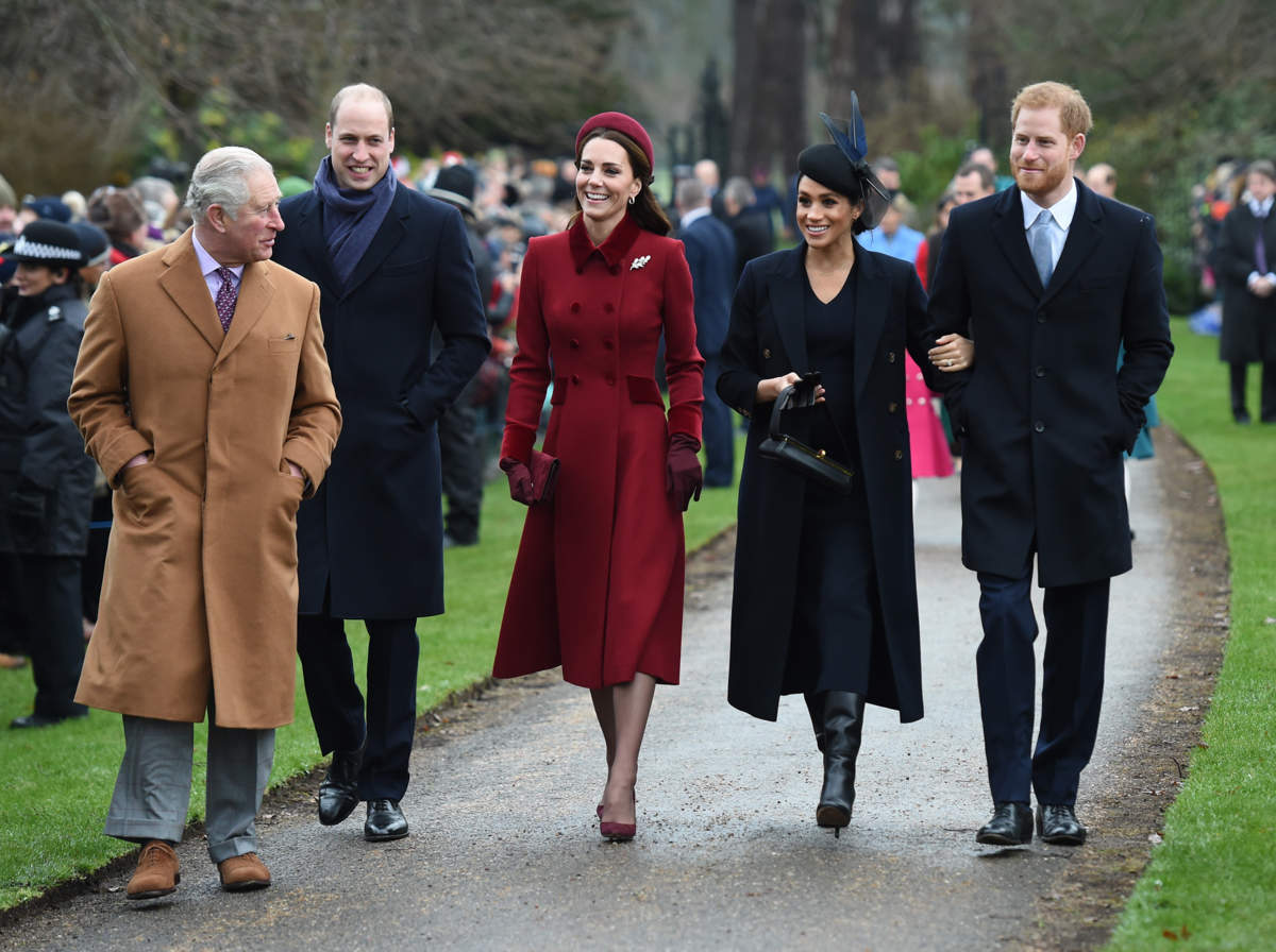 Carlos, Harry, Guillermo, Meghan y Kate