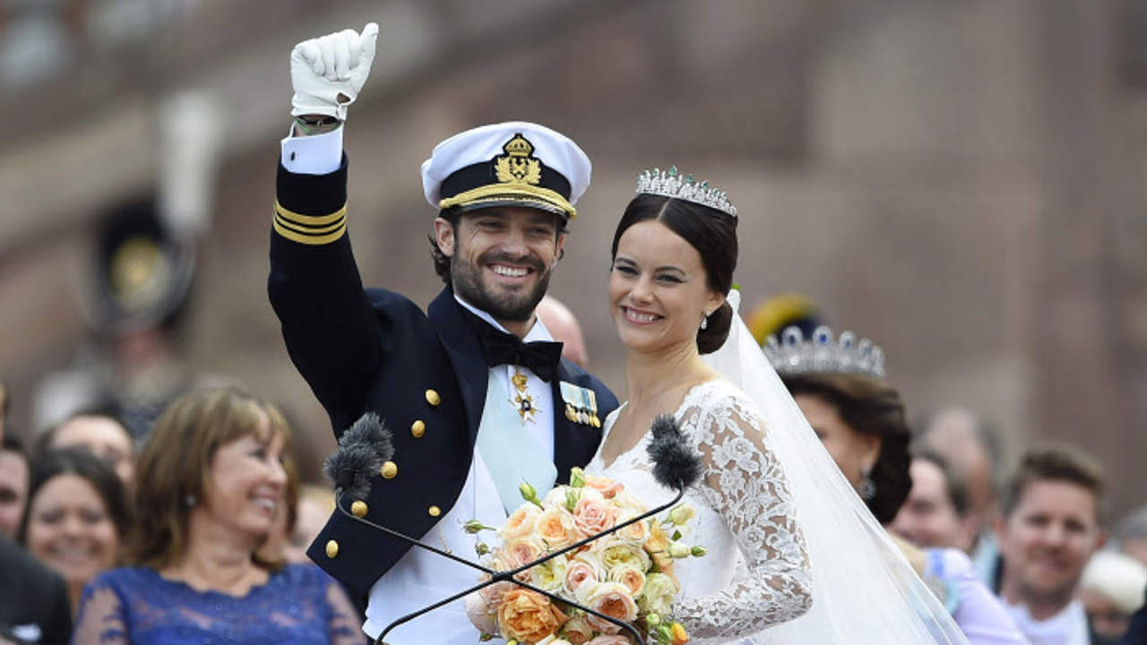 Los príncipe Carlos Felipe y Sofia de Suecia