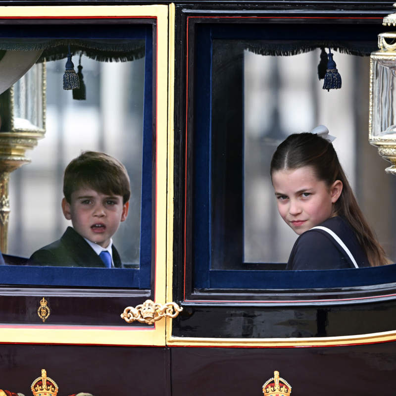 George, Charlotte y Louis, entrañables, los mejores escuderos de Kate Middleton en su reaparición