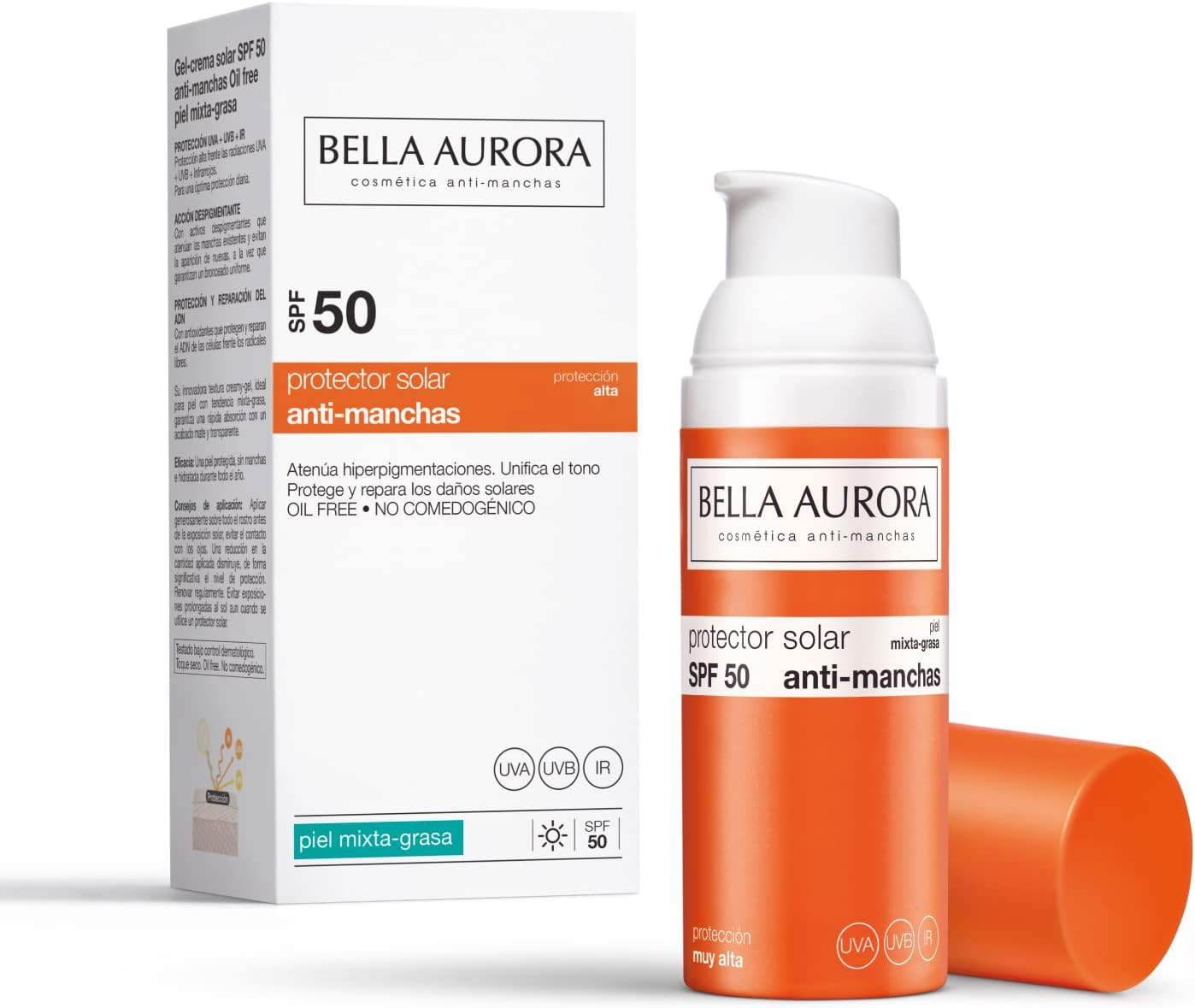  BELLA AURORA, protector Solar SPF50+ antimanchas