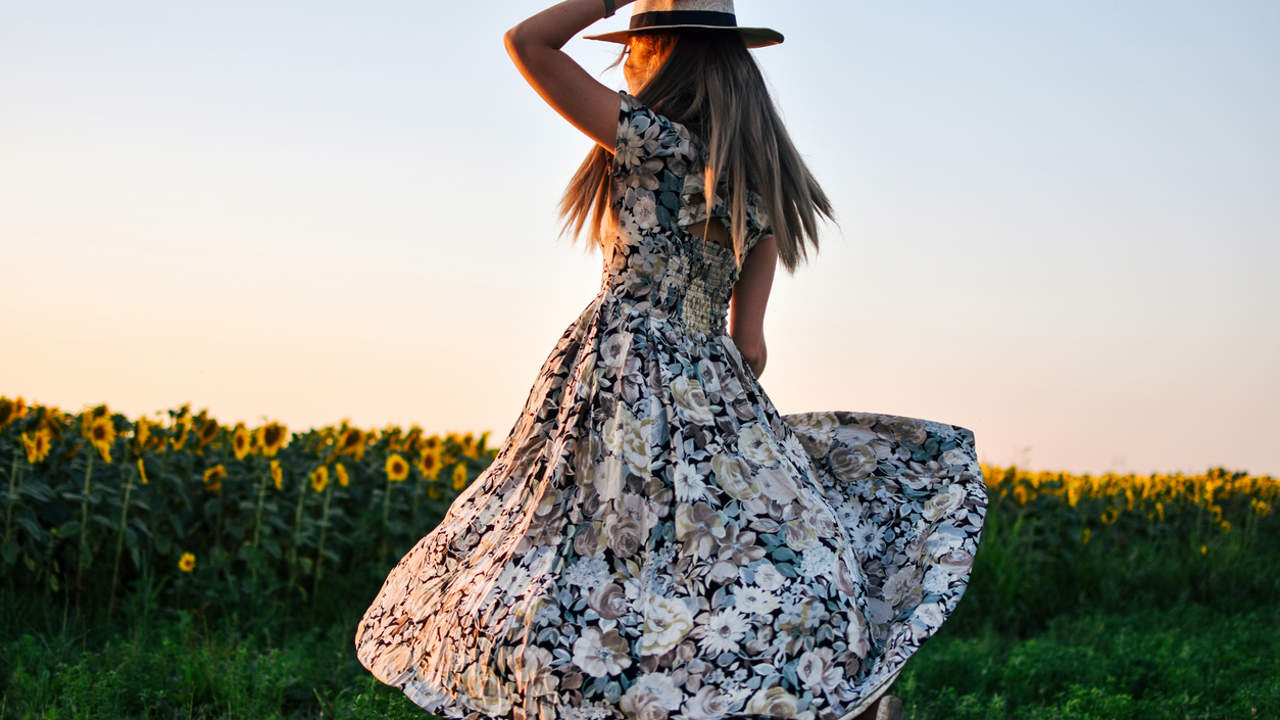 Vestido de flores muy fresco para verano.