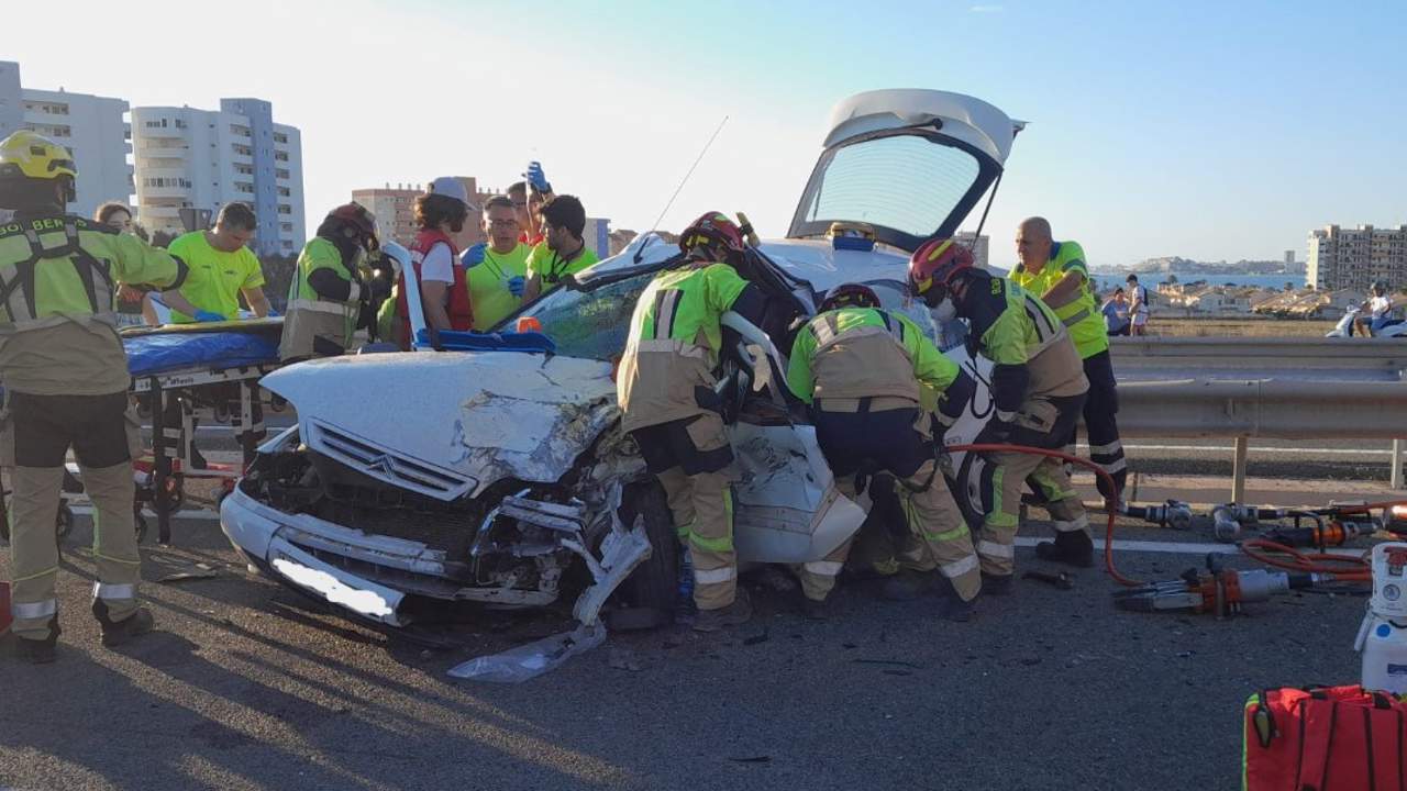 Trágico accidente mortal en La Manga por un vehículo que conducía en sentido contrario 