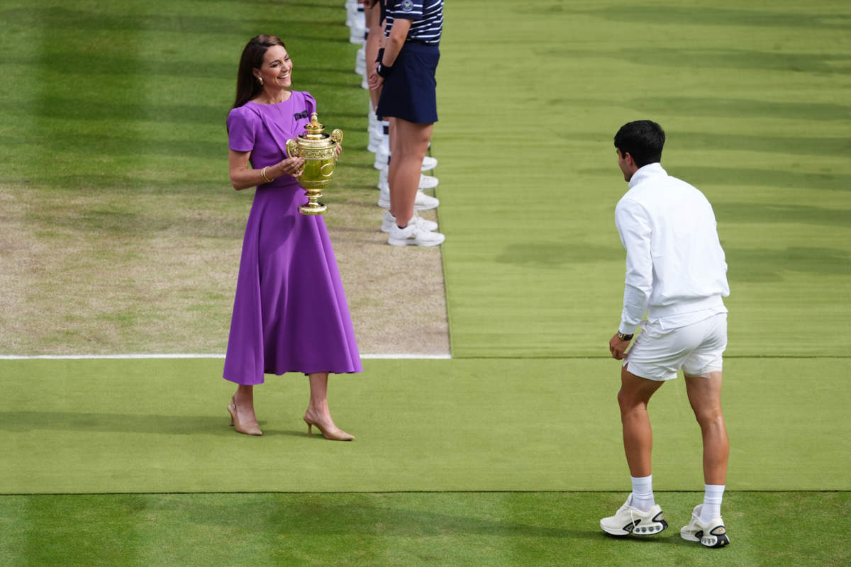 Carlos Alcaraz y Kate Middleton