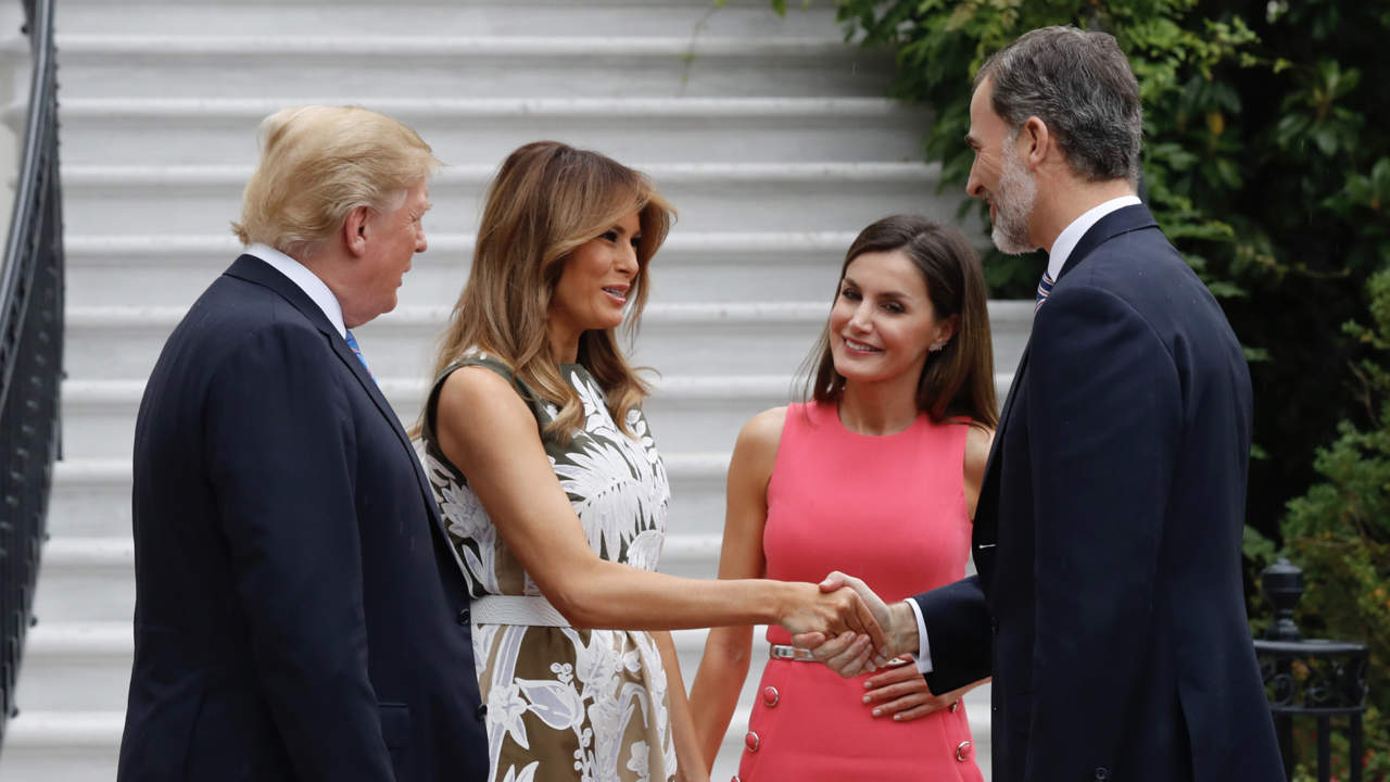 Felipe y Letizia junto a Donald Trump y Melania