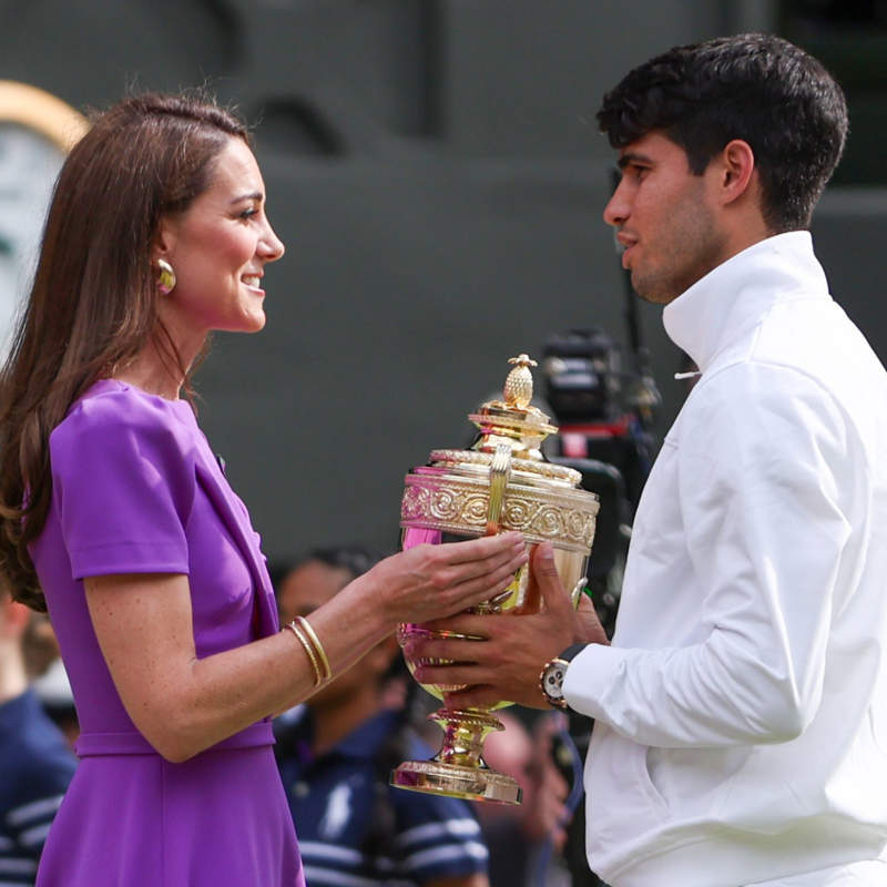 Sale a la luz la pregunta "indiscreta" que Kate Middleton le hizo a Carlos Alcaraz tras la final de Wimbledon