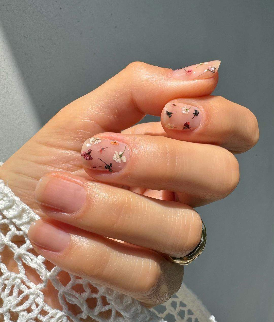 Uñas con flores