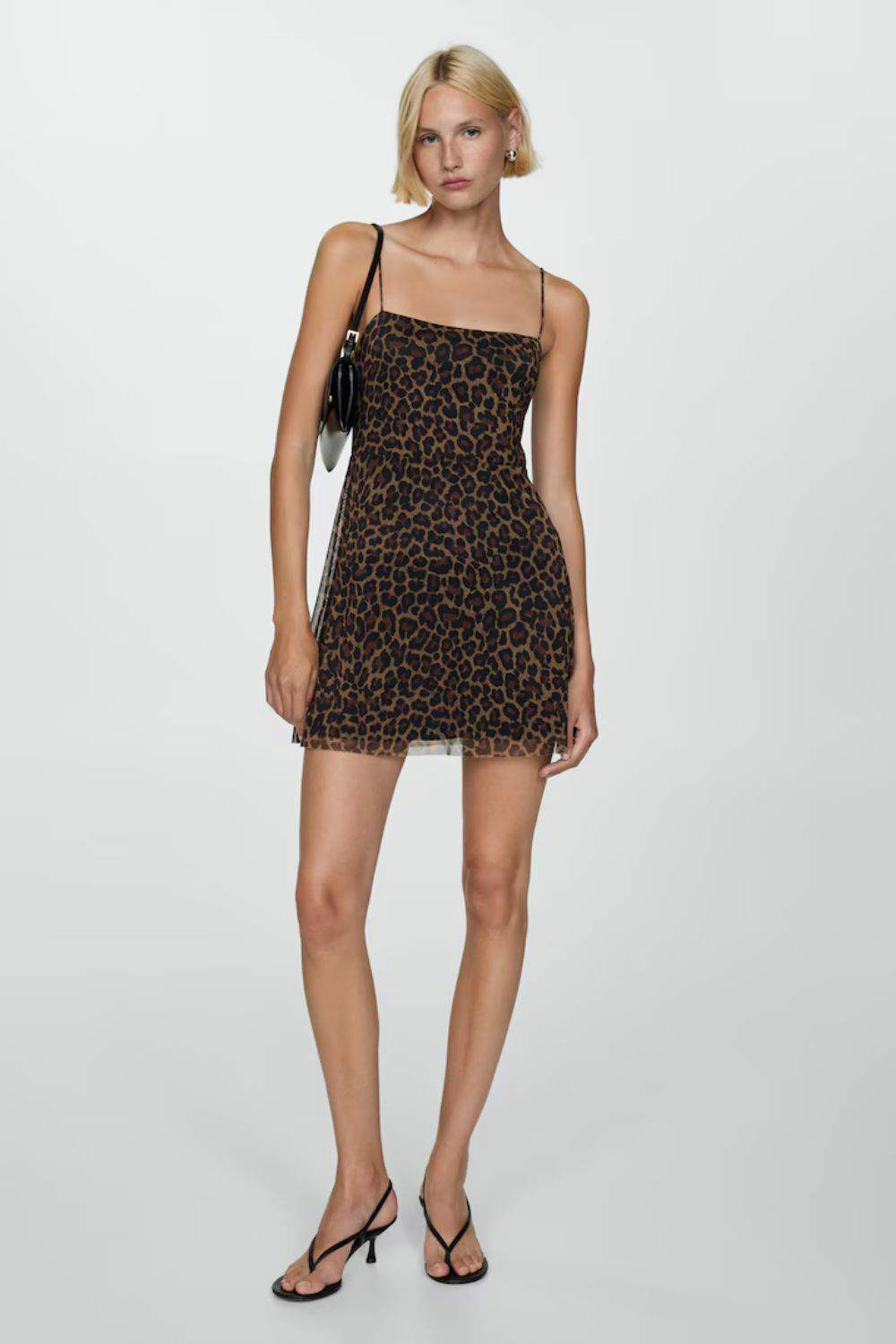 Vestido corto leopardo